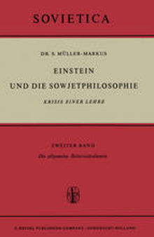 Einstein und die Sowjetphilosophie: Krisis Einer Lehre