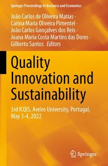 Quality Innovation and Sustainability: 3rd ICQIS, Aveiro University, Portugal, May 3-4, 2022