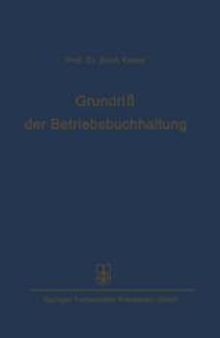 Grundriß der Betriebsbuchhaltung