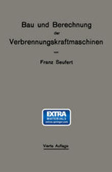 Bau und Berechnung der Verbrennungskraftmaschinen: Eine Einführung