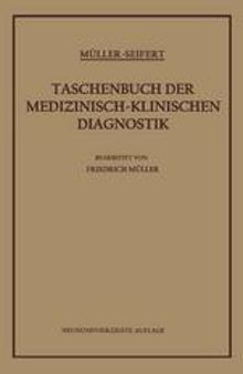 Taschenbuch der Medizinisch-Klinischen Diagnostik