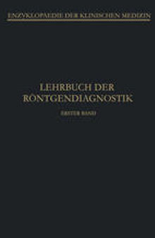 Lehrbuch der Röntgendiagnostik