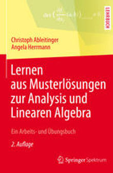 Lernen aus Musterlösungen zur Analysis und Linearen Algebra: Ein Arbeits- und Übungsbuch