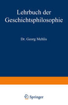 Lehrbuch der Geschichtsphilosophie