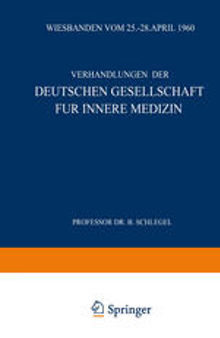 Sechsundsechzigster Kongress: Gehalten zu Wiesbaden vom 25.–28. April 1960