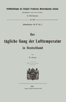 Der tägliche Gang der Lufttemperatur in Deutschland