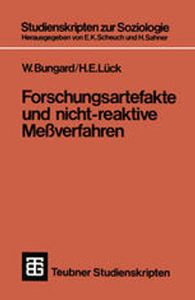 Forschungsartefakte und nicht-reaktive Meßverfahren