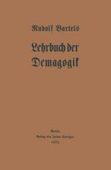 Lehrbuch der Demagogik