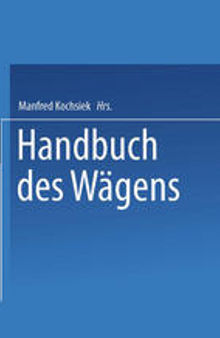 Handbuch des Wägens