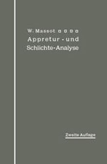 Anleitung zur qualitativen Appretur- und Schlichte-Analyse