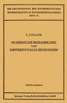 Numerische Behandlung von Differentialgleichungen