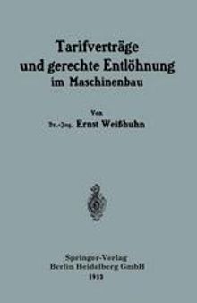 Tarifverträge und gerechte Entlöhnung im Maschinenbau