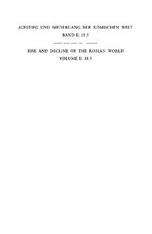 Geschichte u. Kultur Roms im Spiegel d. neueren Forschung ;2. Principat. Bd. 18. Religion