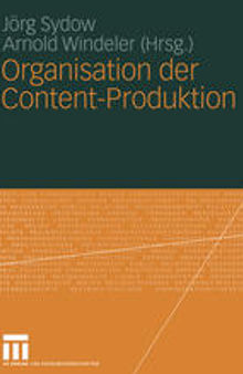 Organisation der Content-Produktion