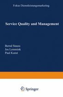 Service Quality and Management