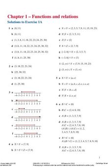 Cambridge Senior Maths Australian curriculum/VCE: Mathematical Methods 3 & 4 - Solutions Manual