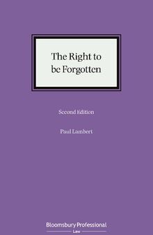 The Right to be Forgotten