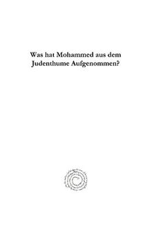 Was Hat Mohammed Aus Dem Judenthume Aufgenommen?