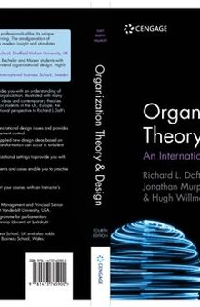 Organization Theory & Design: An International Perspective