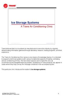 Ice Storage Systems