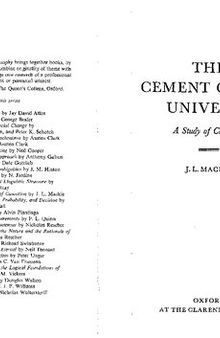 The Cement of the Universe: A Study of Causation