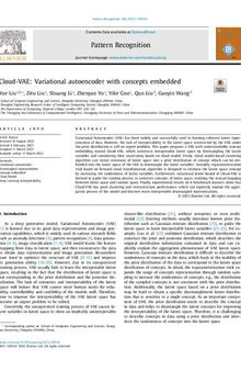 Cloud-VAE: Variational autoencoder with concepts embedded