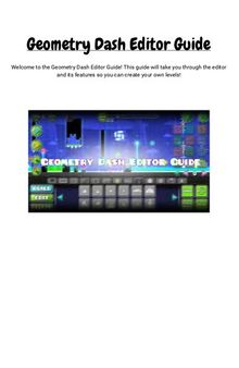 Geometry Dash Editor Guide