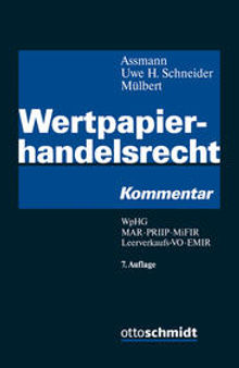 Wertpapierhandelsgesetz Kommentar