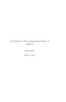 Introduction to the representation theory of algebras