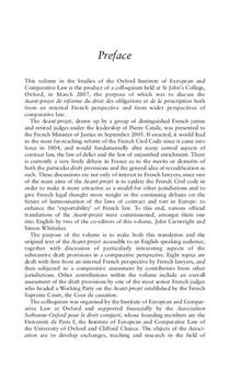 Reforming the French Law of Obligations: Comparative Reflections on the Avant-projet de réforme du droit des obligations et
         de la prescription (‘the Avant-projet Catala’)