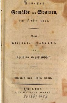 Neuestes Gemälde von Spanien, im Jahre 1808