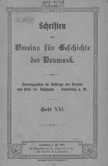 Schriften des Vereins für Geschichte der Neumark