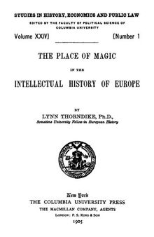 The Place of Magic in the Intellectual History of Europe