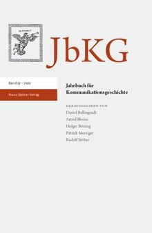 Jahrbuch für Kommunikationsgeschichte 22