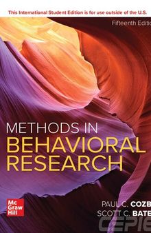 Methods in Behavioral Research ISE