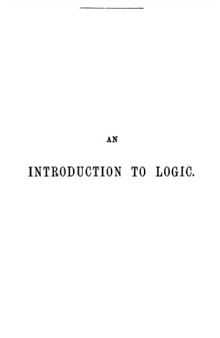 Introduction to logic, with supplemental chapters