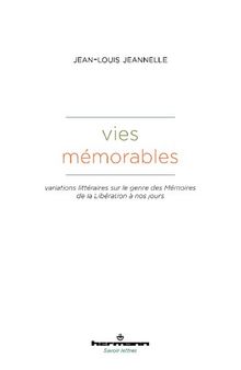 Vies mémorables (French Edition)