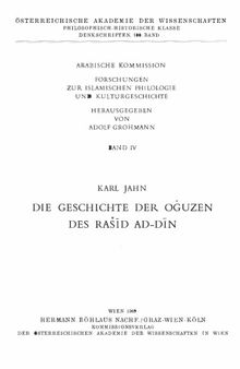 Geschichte der Oguzen des Rasid ad-Din