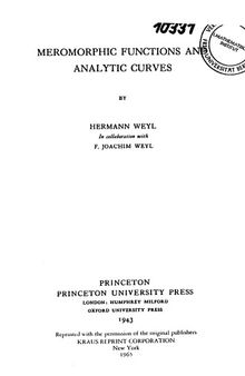 Meromorphic functions and analytic curves