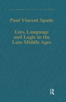 Lies, Language and Logic in the Late Middle Ages