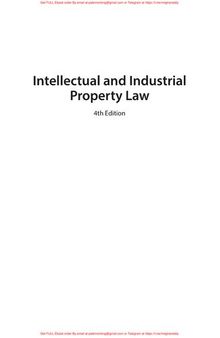 Intellectual and Industrial Property Law