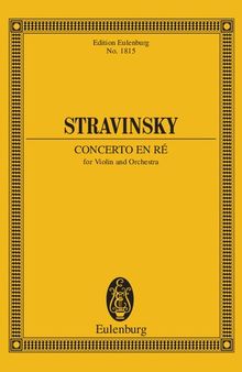 Concerto en ré: for violin and orchestra