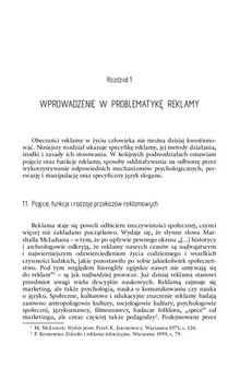 Wprowadzenie w problematykę reklamy