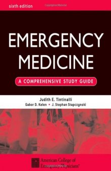 Emergency Medicine: A Comprehensive Study Guide 6th edition