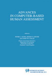 Advances in Computer-Based Human Assessment