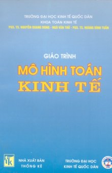 Giáo trình mô hình toán kinh tế