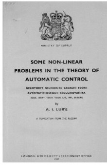 Some non-linear problems in the theory of automatic control 