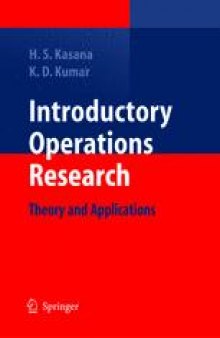 Introductory Operations Research: Theory and Applications
