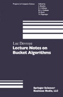 Lecture Notes on Bucket Algorithms