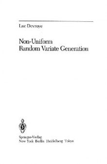 Non-uniform random variate generation